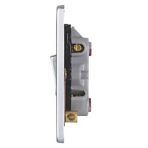 Schneider Electric Ultimate Low Profile 20AX 1-Gang DP Control Switch Brushed Chrome with Neon with Black Inserts 6 Schneider Electric Ultimate Low Profile 20AX 1-Gang DP Control Switch Brushed Chrome with Neon with Black Inserts - Image 4