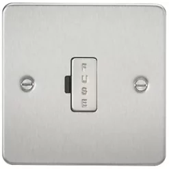 Knightsbridge FP6000BC 13A Unswitched Fused Spur Brushed Chrome