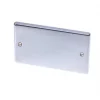 LAP 2-Gang Blanking Plate Polished Chrome -Chrome Switches & Sockets Sales 80114 P