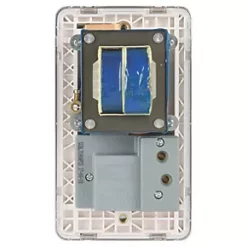 Schneider Electric Lisse Deco 2-Gang Dual Voltage Shaver Socket 115 / 230V Polished Chrome with White Inserts -Chrome Switches & Sockets Sales 801FF A3