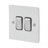 MK Edge 20AX 2-Gang 2-Way Switch Polished Chrome with Black Inserts 1 MK Edge 20AX 2-Gang 2-Way Switch Polished Chrome with Black Inserts -Chrome Switches & Sockets Sales 802FF P