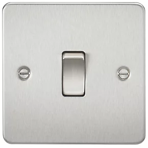 Knightsbridge FP2000BC 10AX 1-Gang 2-Way Light Switch Brushed Chrome 3 Knightsbridge FP2000BC 10AX 1-Gang 2-Way Light Switch Brushed Chrome