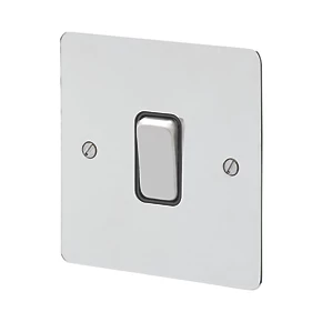 MK Edge 20AX 1-Gang 2-Way Switch Polished Chrome with Black Inserts 3 MK Edge 20AX 1-Gang 2-Way Switch Polished Chrome with Black Inserts