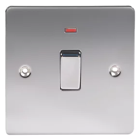 LAP 20A 1-Gang DP Control Switch Polished Chrome with Neon 4 LAP 20A 1-Gang DP Control Switch Polished Chrome with Neon - Image 2