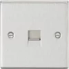Knightsbridge CS73BC Master Telephone Socket Brushed Chrome -Chrome Switches & Sockets Sales 820TX P