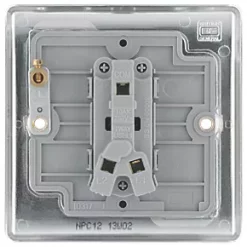 British General Nexus Metal 10AX 1-Gang 2-Way Light Switch Polished Chrome -Chrome Switches & Sockets Sales 830FT A4