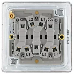 LAP 20A 16AX 3-Gang 2-Way Light Switch Polished Chrome 9 LAP 20A 16AX 3-Gang 2-Way Light Switch Polished Chrome -Chrome Switches & Sockets Sales 831KJ A3