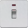 Knightsbridge SF81MNBC 45A 1-Gang DP Control Switch Brushed Chrome with LED -Chrome Switches & Sockets Sales 833TY P