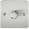 Knightsbridge FP2181BC 1-Gang 2-Way LED Dimmer Switch Brushed Chrome -Chrome Switches & Sockets Sales 835VF P