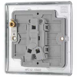 British General Nexus Metal 10AX 1-Gang Intermediate Switch Polished Chrome -Chrome Switches & Sockets Sales 864FT A3
