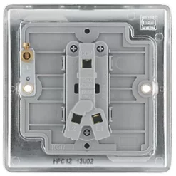 British General Nexus Metal 10AX 1-Gang Intermediate Switch Polished Chrome -Chrome Switches & Sockets Sales 864FT A4
