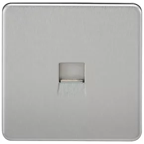 Knightsbridge SF7300BC Master Telephone Socket Brushed Chrome 3 Knightsbridge SF7300BC Master Telephone Socket Brushed Chrome