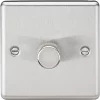 Knightsbridge CL2181BC 1-Gang 2-Way LED Dimmer Switch Brushed Chrome 2 Knightsbridge CL2181BC 1-Gang 2-Way LED Dimmer Switch Brushed Chrome -Chrome Switches & Sockets Sales 876VF P