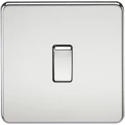 Knightsbridge SF8341PC 20A 1-Gang DP Control Switch Polished Chrome