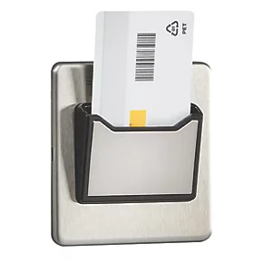 Knightsbridge SFCARDBC 32A Key Card Switch Brushed Chrome 4 Knightsbridge SFCARDBC 32A Key Card Switch Brushed Chrome - Image 2