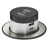 Knightsbridge SK0015 4.0A 2-Outlet Type A & C Pop-Up USB Charger Brushed Chrome -Chrome Switches & Sockets Sales 912VF P