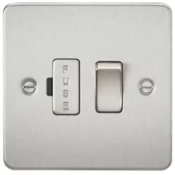 Knightsbridge FP6300BC 13A Switched Fused Spur Brushed Chrome