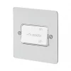 MK Edge 10A 1-Gang 3-Pole Fan Isolator Switch Polished Chrome with White Inserts -Chrome Switches & Sockets Sales 934FF P