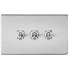 Knightsbridge SF3TOGBC 10AX 3-Gang 2-Way Light Switch Brushed Chrome 1 Knightsbridge SF3TOGBC 10AX 3-Gang 2-Way Light Switch Brushed Chrome -Chrome Switches & Sockets Sales 955TY P