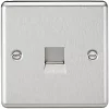 Knightsbridge CL73BC Master Telephone Socket Brushed Chrome