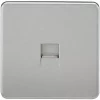 Knightsbridge SF7400BC Slave Telephone Socket Brushed Chrome