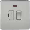 Knightsbridge SF6300NBC 13A Switched Fused Spur with LED Brushed Chrome -Chrome Switches & Sockets Sales 971TX P