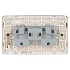 Schneider Electric Lisse Deco 13A 2-Gang Unswitched Plug Socket Polished Chrome with White Inserts 9 Schneider Electric Lisse Deco 13A 2-Gang Unswitched Plug Socket Polished Chrome with White Inserts -Chrome Switches & Sockets Sales 978FF A3
