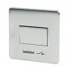 Crabtree Platinum 6A 1-Gang 3-Pole Fan Isolator Switch Satin Chrome -Chrome Switches & Sockets Sales 98340 P
