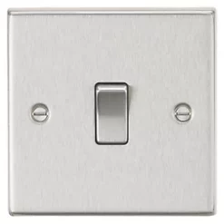 Knightsbridge CS834BC 20A 1-Gang DP Control Switch Brushed Chrome